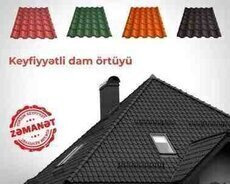 Profnastil dam örtüyü