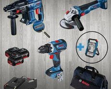 Bosch Professional akkumulyatorlu alətlər dəsti Dəstdə olanlar