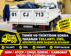 Yükdaşıma xidməti | Tullantı, zibil, söküntü daşınması | Qum