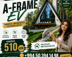 A-frame evlər