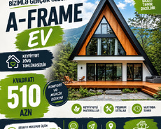 A-frame evlərin tikintisi