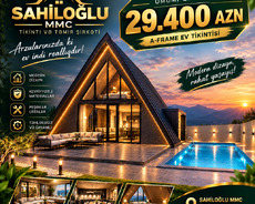 A-frame ev tikintisi
