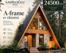 A-frame evlərin tikintisi