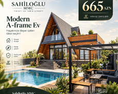 Hovuzlu A-frame ev tikintisi
