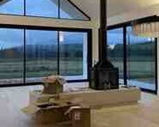 A-Frame evlər üçün kaminlər