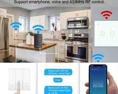 Tuya Wi-Fi elektriki yandırıb söndürmə açarı sensor 2 düyməli