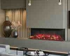 U100 tipli elektron kamin