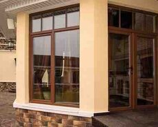 Plastik qapı və pəncərə