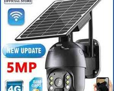 4G Sim kartlı Solar ptz 360 FHD kamera 3MP2K