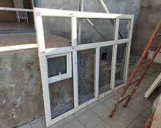 Plastik qapı və pəncərə