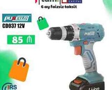 Batareyalı drel Pusello CD037 12V