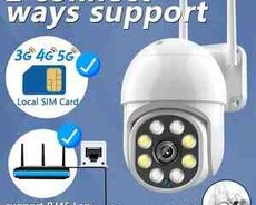 4G Sim kartli ptz 360 FHD kamera 3MP2K